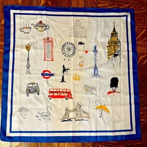 J.Crew London sightseeing square scarf